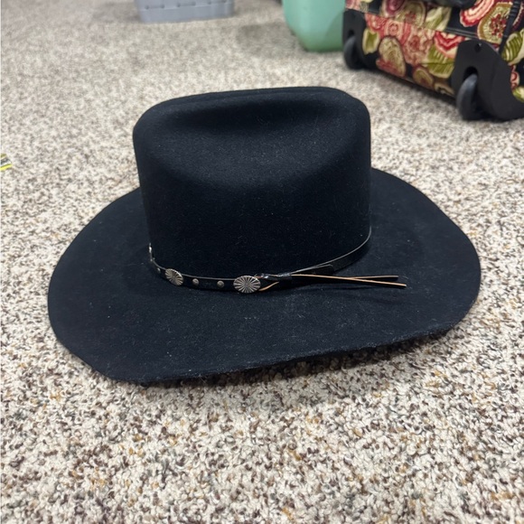 Wrangler Riata Black Western Hat | Size 7, 56 - Picture 1 of 8